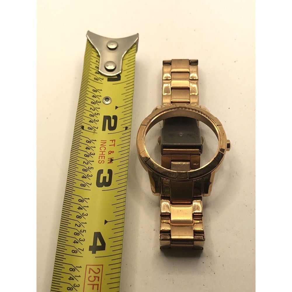 Relic Watch Parts 36mm Case No Crystal 16mm Band W/Clasp Rose-Gold GY321